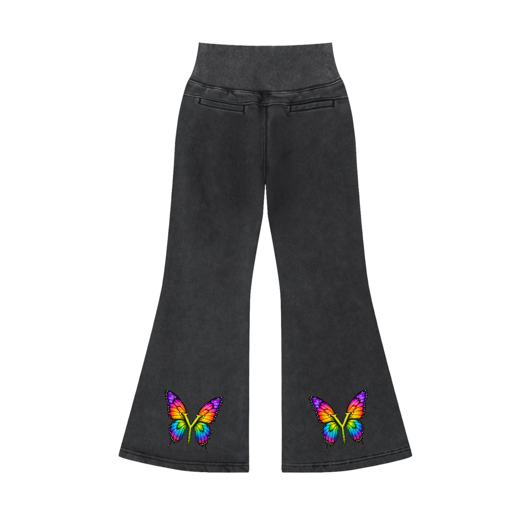 Neighborhood's Vintage Washed Flared Fleece Pants