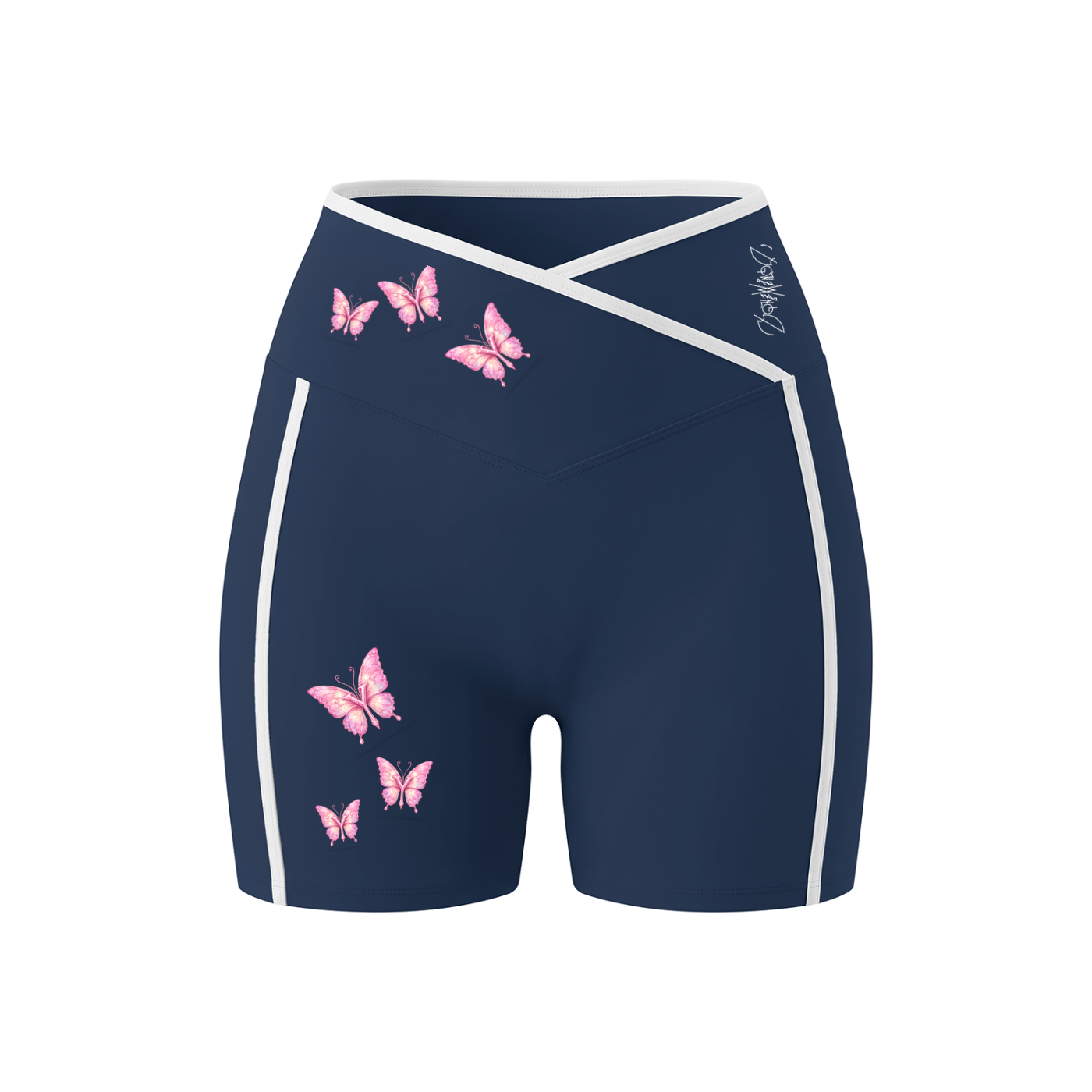 Yonzville's Women's High Rise Color Block Yoga Shorts