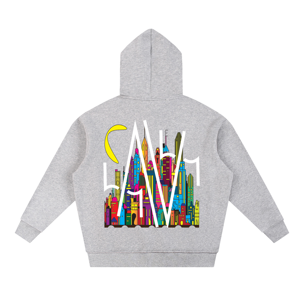 LVL Sun Fade Contrast Tape Fleece Hoodie