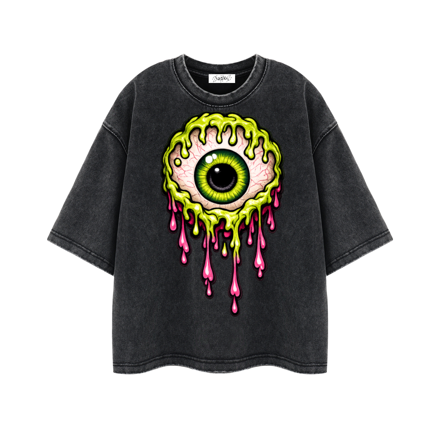 Yonz Slime Ball Heavyweight Mineral Wash Boxy T-Shirt
