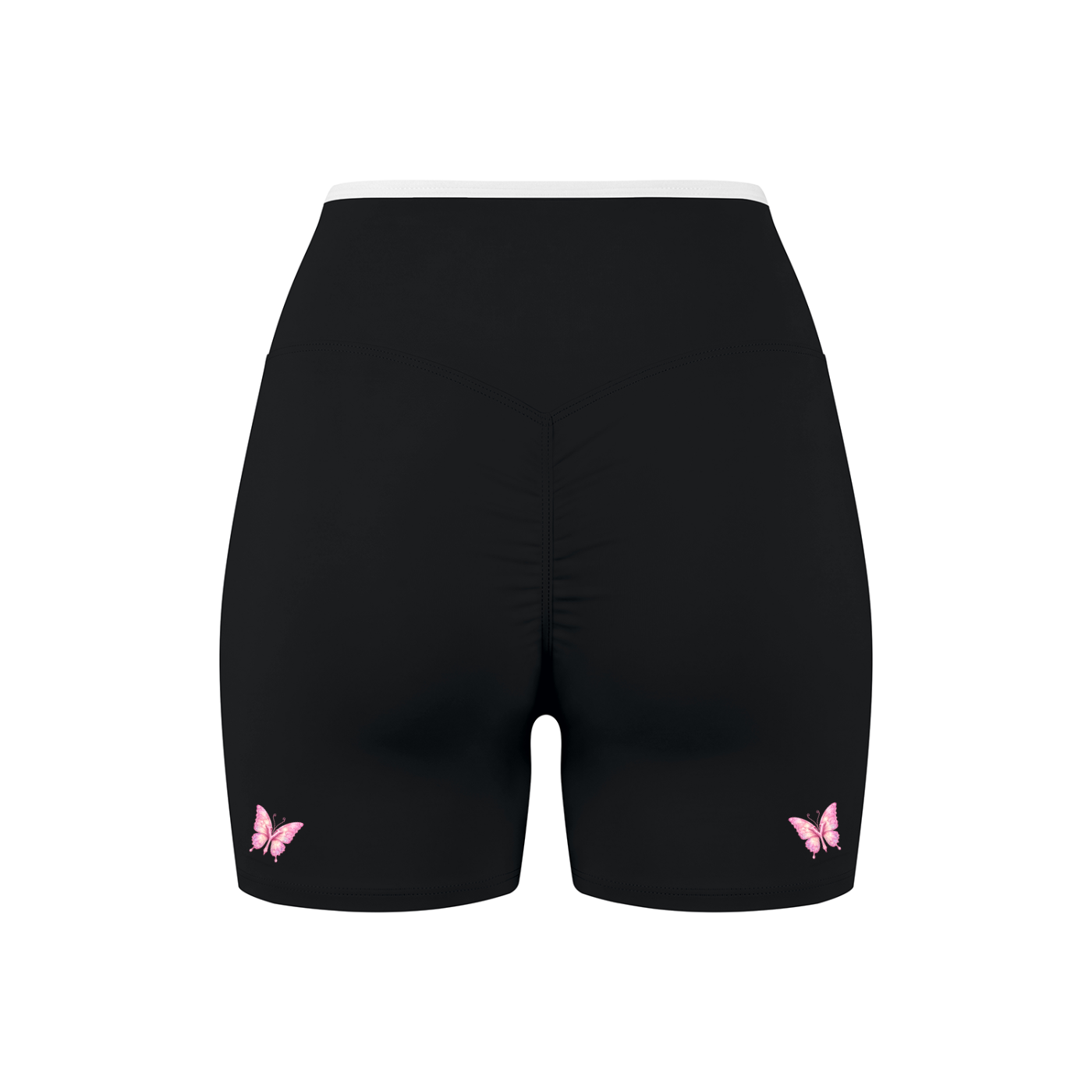 Yonzville's Women's High Rise Color Block Yoga Shorts