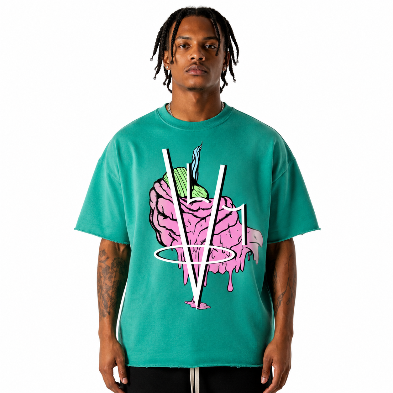 Neighborhood's Sun Fade Raw Edge T-Shirt