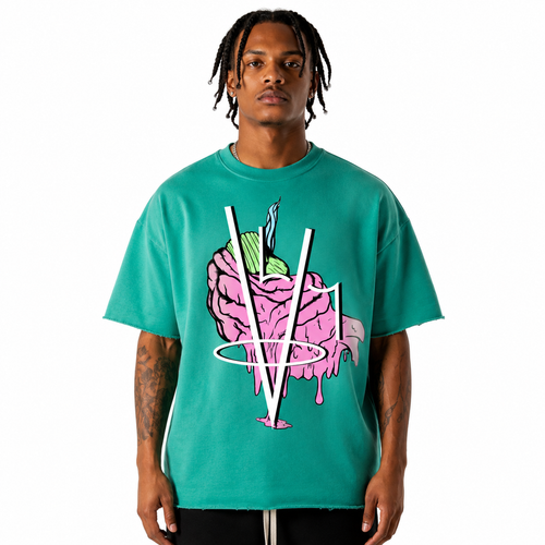 Neighborhood's Sun Fade Raw Edge T-Shirt