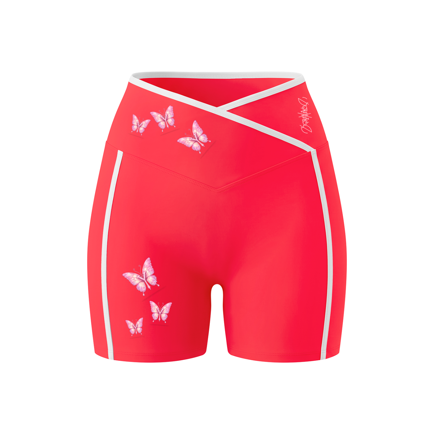 Yonzville's Women's High Rise Color Block Yoga Shorts