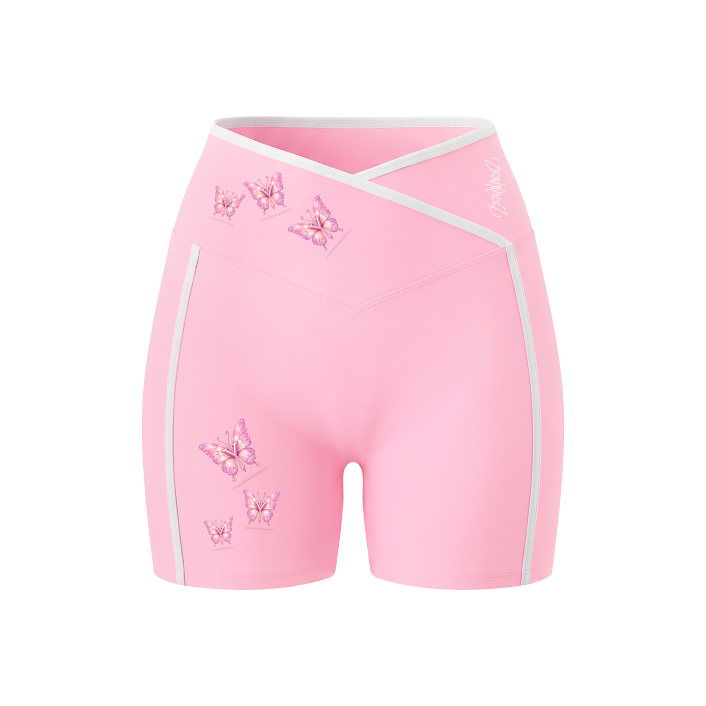 Yonzville's Women's High Rise Color Block Yoga Shorts