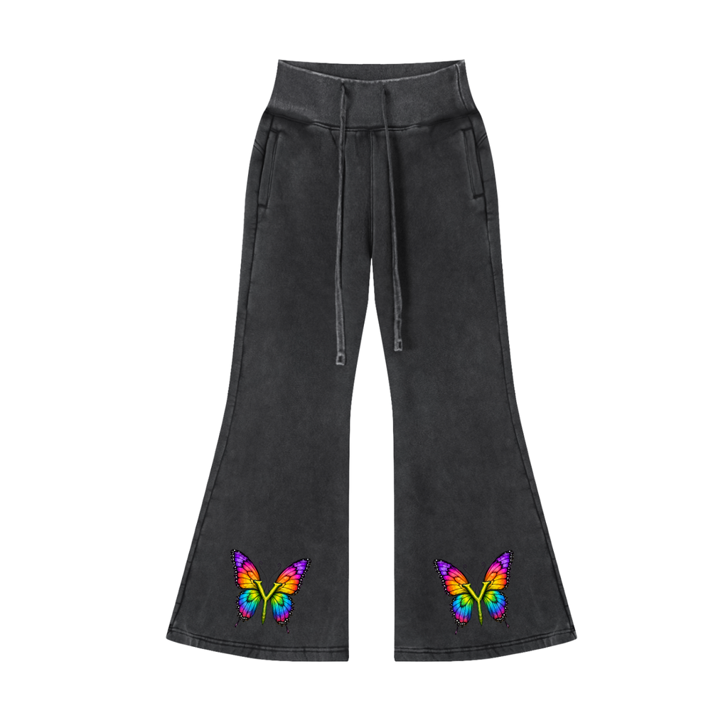 Neighborhood's Vintage Washed Flared Fleece Pants